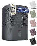 BonAura® AirOne Luftentfeuchter ohne Strom bis 23m² I 360° Belüftung I Raumentfeuchter mit Ausgießer & 680g Luftentfeuchter Granulat I Schimmel- und Geruchsschutz I Raum Entfeuchter Wohnung