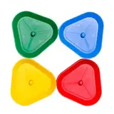 4-teilige Kartenhalter für Spielkarten, dreieckiger Spielkartenhalter aus Kunststoff, praktischer Kinderkartenhalter für Kartenspiele, Pokerpartys, Kartenspielabende, Kartenhalter für Kinder, Kin
