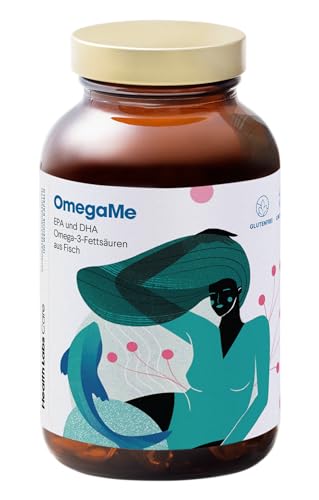 Premium Omega 3-1000mg Fischöl Omega3 - hochdosiert Fettsäuren - triglyceride Omega 3 öl - 500mg EPA und 250mg DHA - 60 Kapseln - fish oil supplements - zur Unterstützung Augen & Herzfunktion