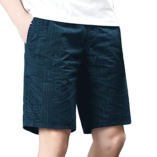 Shorts Herren Head Sommer Vintage Sports Kurz Hosen(Blau,5XL)
