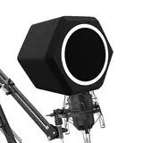 penypeal Mikrofon Windschutz Popfilter Isolation Ball Akustik für Schallplattenstudios Mikrofon Schallabsorbierender Schaumstoff Fünfseitiges Dichtungsdesign zur effektiven Reduzierung von Lärm und