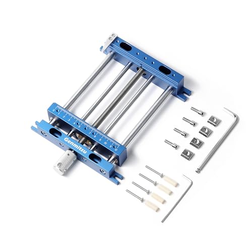 Genmitsu Upgrade Aluminium-Schraubstockklemme, hochpräzise CNC-Fräserklemme für einzigartig geformte Holz- und Metallbearbeitungs-Fräsprojekte, Größe 23,8 x 16,8 x 4,1 cm, Klemmbereich 0–14,5 cm