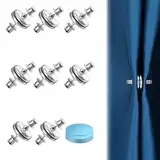 YUXIANLB 8 Paare magnetische Duschvorhang-Seitenclips, magnetische Schnalle, auslaufsichere Schnalle für Duschvorhang, hält Vorhangfutter an der Wand geschlossen, Winddichte Stopper-Spritzschutzclips