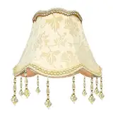 Lampenschirm Retro mit Fransen, Antike Lampenschirme, 26x27x13 Nostalgische Lampenschirme, Vintage Lampenschirm Stoff für Tischlampen, Stehlampen, Wandlampen,Lampenschirmabdeckung