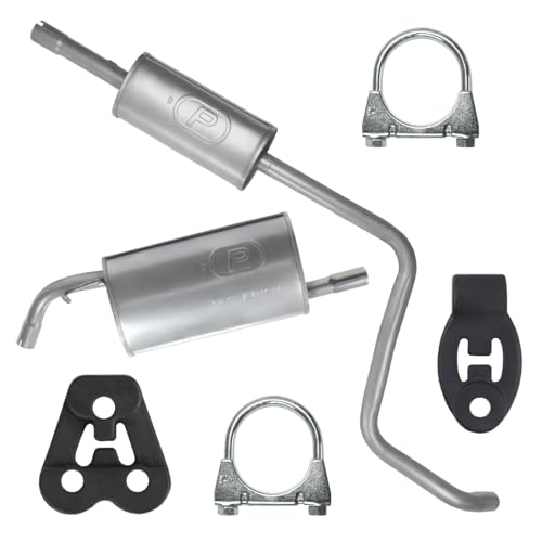 Polmo Schalldämpferset Auspuffanlage Auspuff für Mitsubishi Colt 6 VI Z30 2004-06/2012 1.1 1.3