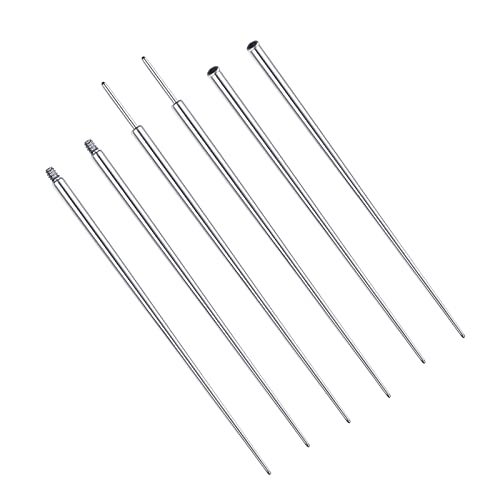 Longbeauty 14G 16G Edelstahl Piercing Pin Taper Piercingsnadel Einsteckstift für Ohr Nase Nabel Nippel Lippe Augenbraue Gewindelos Körper Piercing Dehnung Hilfswerkzeug, 3 Paare