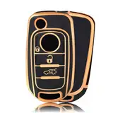 OFFCURVE Schlüsselhülle Autoschlüssel Hülle, Schlüsselcover Schlüsselgehäuse Schutzhülle für FIAT 500X Tipo Toro Freedom Egea Aegea Argo Cronos Doblo Nuova Mirror Lounge Dodge Neon Jeep Renegade