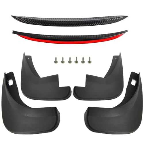 MOTOHIRO Schmutzfänger-Set for Ford S-Max 2006–2015, Set geformte Schmutzfänger, Spritzschutz, vordere hintere Kotflügel, Kotflügelverbreiterungen, Bogen, Radaugenbraue, 1786847, 1381685 Auto-Schmutzf