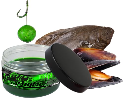 Angel-Berger Magic Baits Boilie Dip Amino Booster Dip Lockstoff Aroma Köderdip Liquid Karpfen Angeln (Muschel-Hulibut)