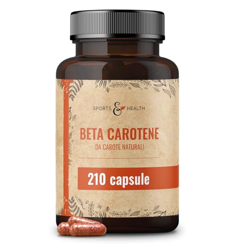 Beta Carotin Kapseln Aus Natürlichen Karotten – 210 Beta Carotin Bräunungskapseln – 7mg BetaCarotin pro Kapsel – Vorratspaket Karotin Kapseln – hochdosierte Bräune von innen