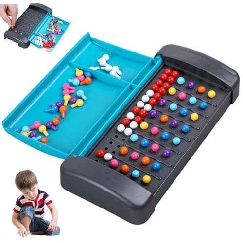 NASSMOSSE Strategie Brettspiele, Plastik -Strategiespiele, Farbentwicklungs -Tragbare Code Breaker Toys für Jungen und Mädchen 5+
