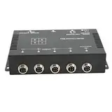 Multiplexer-Steuerbox, Yctze 4-Kanal-Video-Splitter 1080P AHD DC12V 24V Kamera-Videobildschirm-Schalter für Wohnmobil-LKW-Bus-Anhänger