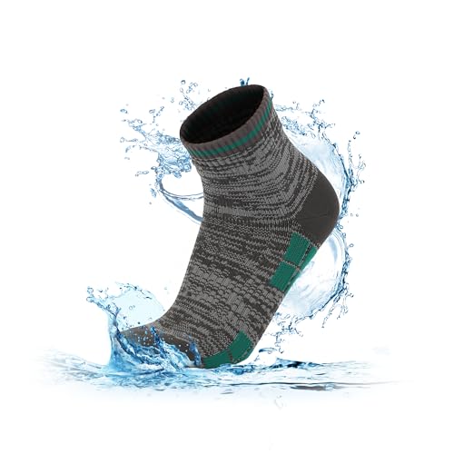 RANDY SUN Unisex Wasserdichte Socken, Atmungsaktive Outdoor Socken für Radfahren Wandern Golf 1 Paar