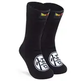 Dragonball Antirutschsocken Kinder Jungen, Dicke Socken Kinder und Teenager mit Spaßmotiven Gr. 36-40 - Anime Socken für Jungen (Schwarz)