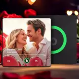 Personalisierter Spotify Fotomagnet Personalisierte Album Musik Kühlschrankmagnet Selbst Gestalten können Lieder Spielen Dekoration Geschenk für Paare Familie Weihnachten Valentinstag Geburtstag