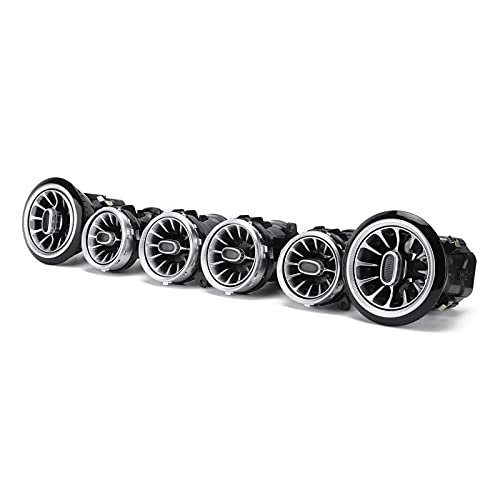 W213 Luftdüsen,W213 Lüftungsdüsen Led,W213 Vent Ambient Light,nentlüftung Innenbeleuchtung,6Pcs 64 Color Front Led Vent Ambient Light Kit Ersatz Für E Class W213 C238 A238 13 2017-2021