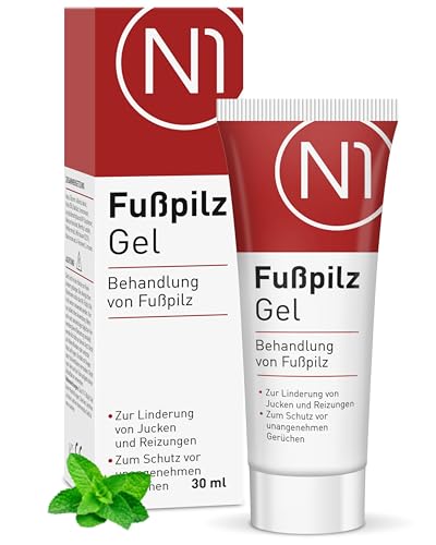 N1 Fußpilz Gel 30ml - Medizinprodukt - lindert Juckreiz & schützt vor unangenehmen Gerüchen - Fußpilz Creme zur Fußpilz Behandlung mit Wirkstoff Natilact - starkes Mittel gegen Fusspilz