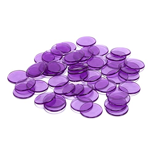 PiurUf Jetons 100pcs / Lot zählen Bingo-Chips-Marker for Bingo-Spielkarten Kunststoff-Bingo-Chips 5 Farben for Klassenzimmer und Karneval Bingo-Spiele Jetons Chips (Size : C)