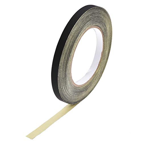 sourcing map 10mm Acetat Gewebeband für Laptop Elektrische Autos Gitarre Reparatur Hochtemperatur Klebeband Schwarz 30m/98,4Ft