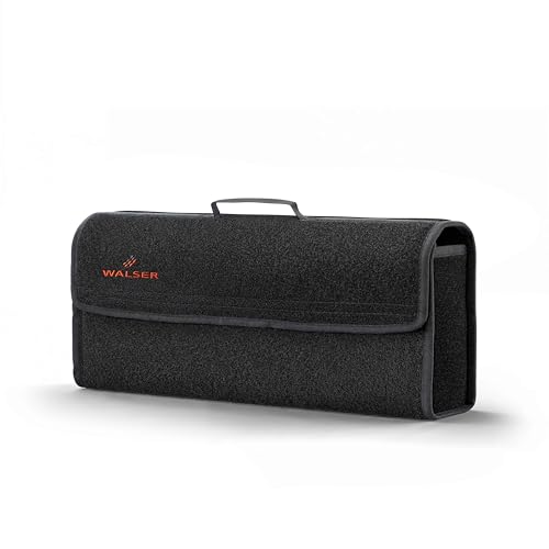 Walser Auto Organizer Toolbag Größe XXL, Kofferraum Organizer, Auto Gadget, Aufbewahrungsbox Auto, Organizer, Auto Kofferraum Organizer, Auto Tasche, Organizer Auto, Auto Zubehör 57x16x21 cm schwarz