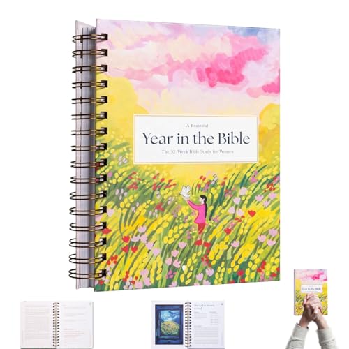 Xpwghap A Beautiful Year In The Bible The 52-Week Bible Study for Women, Bible Study, Bibelstudienführer Für Frauen, Bible Study Guide Women Year In The Bible, Bibelstudienzubehör Für Frauen