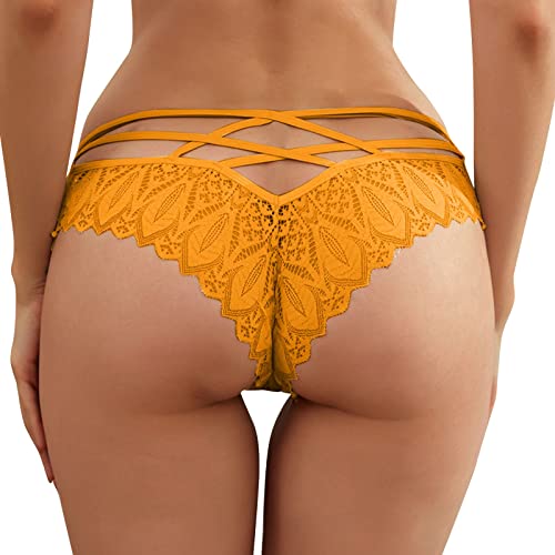 RYTEJFES Panty Damen für Sex mit Spitze Hipster Erotisch Unterwäsche Verführerisches Lace Unterhose Frauen Schlüpfer Spitzen-Blume Hollow Out Slips Atmungsaktiv Erotic Lingerie Spitzen String Tanga