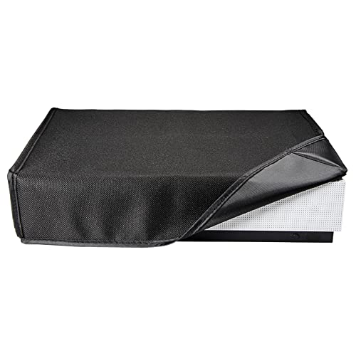 eXtremeRate Staubschutz Tasche für Xbox Konsole Staubdichte Spritzwasserdichte Dust Cover Sleeve Hülle Schutz Abdeckung für Xbox One S Konsole(Premium Nylon Schwarz)