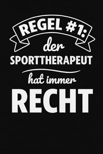 Notizbuch: Witziges Notizbuch für Sporttherapeuten mit 100 karierten Seiten
