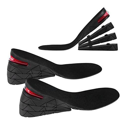 Joycabin 4 Schicht Schuheinlagen Erhöhung, Höhe Erhöhen Einlegesohle Kissen Höhe Heben Verstellbaren für Frauen Männer Unisex Bequeme Einlegesohle (3-9cm)