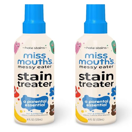 2PCS Stain Treater Spray,Stain Remover Clothes - Newborn & Baby Essentials,Messy Eater Spots Cleaner,Suitable for food,coffee,clothing,grease,underwear,fabrics(8oz)
