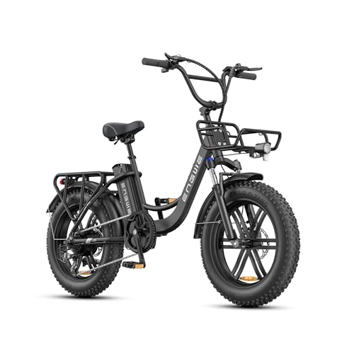ENGWE E Bike Herren Elektrofahrräder-Ebike mit 48V 13Ah Batterie, E Bike 20 * 4.0 Zoll, E-Bike 7-Gang Getriebe mit LCD-Display, E Bike 250W Motor & 25km/h, Reichweite bis zu 150km L20/L20 Boost