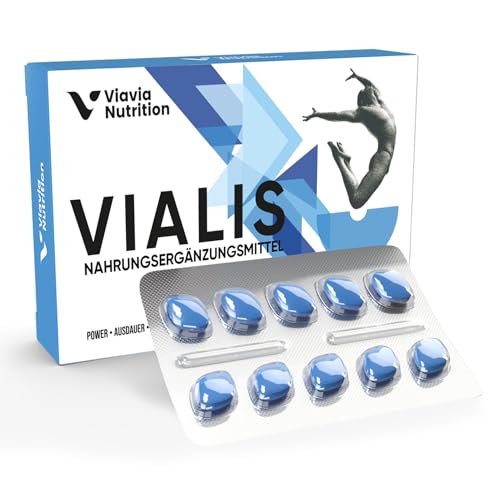 VIALIS x 10 Kapseln – Natürliches Präparat für sofortige und langanhaltende Wirkung – Extra Stark – Hochdosiert mit Maca, Ginseng, Tribulus Terrestrus und Ingwer