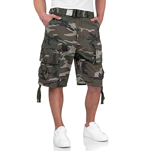 Surplus Division Herren Cargo Shorts, woodland, 7XL