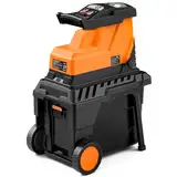 DOVAMAN GT10 Leiser Gartenhäcksler, 8-Zahn-Rollenmesser, Zerkleinert bis zu 45mm, Häcksler mit 2800W Bürstenlosem Motor, 88dB, 55L Auffangbox, 18:1 Zerkleinerungsverhältnis, Mühelos für Gartenabfälle