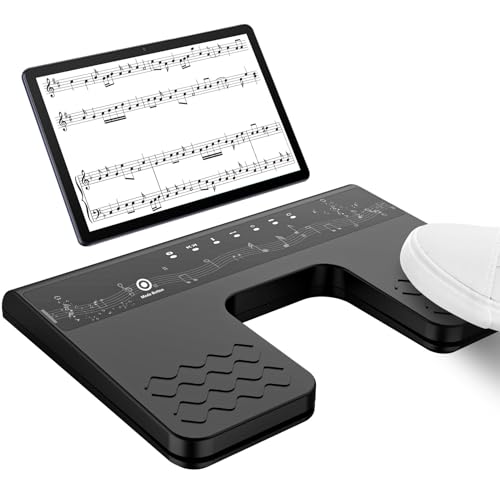 SHTALHST Bluetooth Page Turning Pedal Für Tablet-Smartphones, Page Turner Kabellos, Wireless Page Turner Pedal, External Page Tuner Pedal Wireless Für Live-Auftritte, Konzerte, Aufnahmestudios