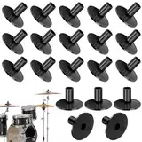 20 Stück Beckenhüllen für Trommelbeckenständer Ersatz für Shelf Drum Kit Verschleißfester Beckenständer-Hülsen Beckenständer Zubehör für Percussion-Instrumente für Schlaginstrumente