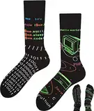 TODO Lustige Socken Damen und Herren, Coole Socken mit Motiv - Bunte, Mehrfarbige, Verrückte (43-46, Informatiker)