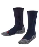 FALKE Unisex Kinder Active Warm K SO Wolle dick atmungsaktiv 1 Paar Socken, Blickdicht, Blau (Marine 6120), 31-34