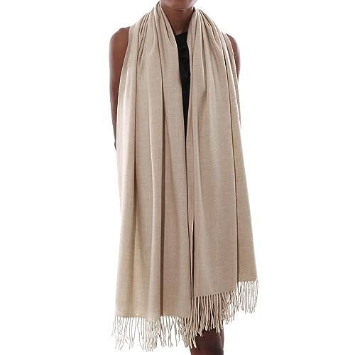 Schal Beige Stola Festlich Fur Abendkleid Pashmina Schals Tücher für Damen Winter