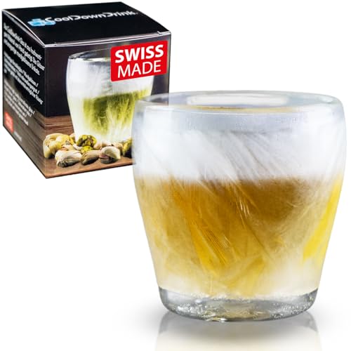 1 x 80ml selbstkühlendes Glas von CoolDownDrink - Vergiss Eiswürfel - Kühle Deine Getränke ohne diese zu verwässern. Perfekt für Whiskey, Vodka & Gin