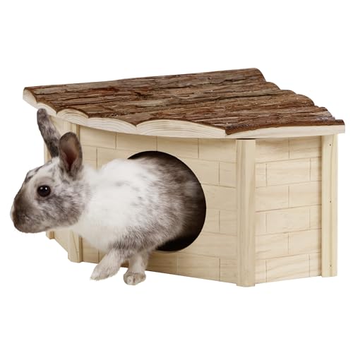 Kerbl Pet 82862 Eckhaus für Nager Nature, 25 x 25 x 17 cm