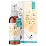 Little Wow® - Daily Vegan Vitamin B12 Spray | Speziell für Kinder I Für 195 Tage | Multivitamin | Vitamine | 10 µg Tagesbedarf pro Sprühstoß