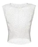 TPZORJX Glitzer Oberteile Men,Glitzer top,Strass Herren Tank Tops Transparent Mesh Durchsichtiges Netz Funkelndes Rave Outfit Festival Crop Men Shirt Sexy Club Party