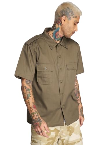 Brandit US Shirt Short Sleeve, Farbe: Olive, Größe: 3XL