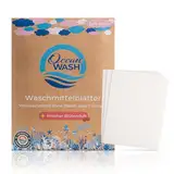 OceanWash Waschmittelblätter Blütenduft, Waschblätter Waschmaschine für alle Textilien und Farben, Waschtücher biologisch abbaubar, Laundry Detergent Sheets Vollwaschmittel, 64 Wäschen