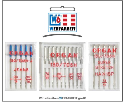 Original W6 Nähmaschinennadel Set (20 Nadeln)