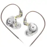 KZ EDX PRO In-Ear Kopfhörer, HiFi Deep Bass Sound mit 1DD Wired In Ear Ohrhörer Dynamische Einheit mit dualem Magnetkreis 10-mm-Treiber Over-Ear-Headset mit Abnehmbarem Kabel