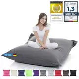 LAZY BAG Original Riesen-Sitzsack Cotton XXL 180x140cm mit 400L | hautfreundliches Baumwolle Sitzkissen 2-in-1 relaxtes Sitzen & Liegen | Perfekte Ergonomie Dank 4 Mio. EPS-Perlen | waschbarer Bezug