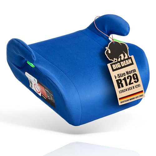 Kindersitzerhöhung nach neuster i-Size Norm R129 Blau Sitzerhöhung Kinder Auto BigDean