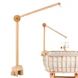 Mobile Halterung, Verstellbarer Mobile Halterung Wickeltisch für Kinderzimmer, Halterung für Mobile Baby Holz, Mobile Ständer zum Aufhängen Kinderbetten und Wickeltische Mobiles/Windspiele Spielzeug